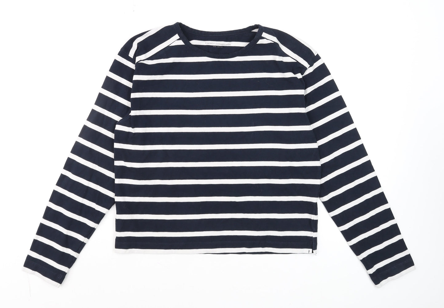 Womens UK Size M French Connection Blue Basic T-Shirt