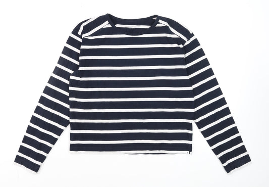 Womens UK Size M French Connection Blue Basic T-Shirt