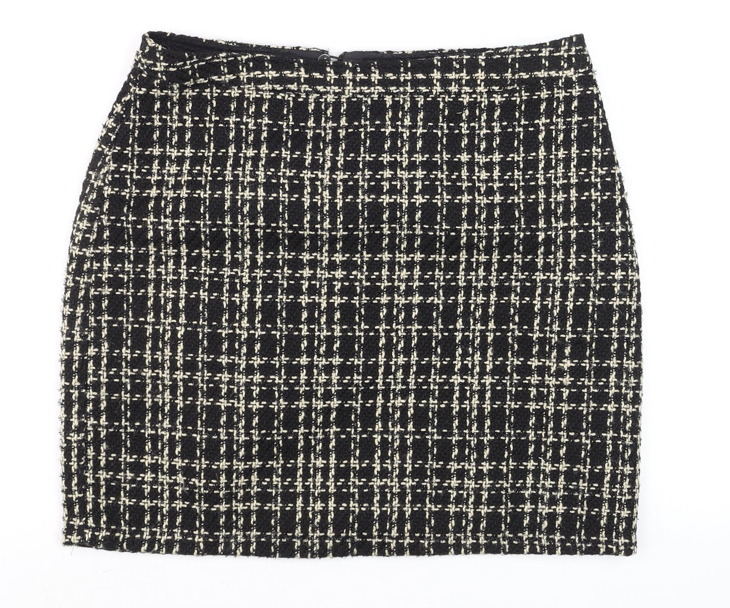 Womens UK Size 12 Papaya Straight & Pencil Tweed Skirt