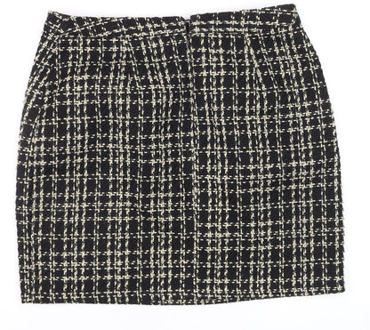 Womens UK Size 12 Papaya Straight & Pencil Tweed Skirt