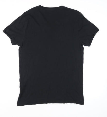 Mens UK Size M Firetrap Black  T-Shirt