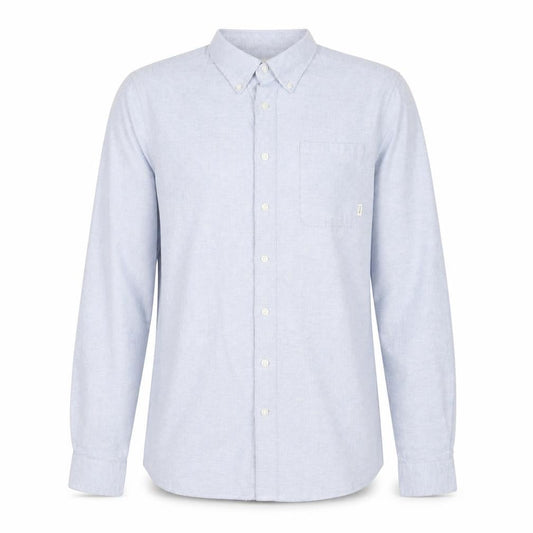 Firetrap Men's Blue Long Sleeve Button-Down Cotton Shirt Size M