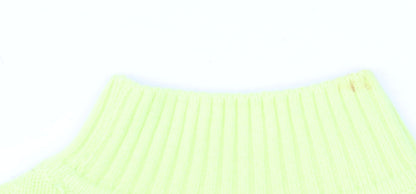 New Look Women Yellow Petite Mock Neck Long Sleeve Jumper Size S
