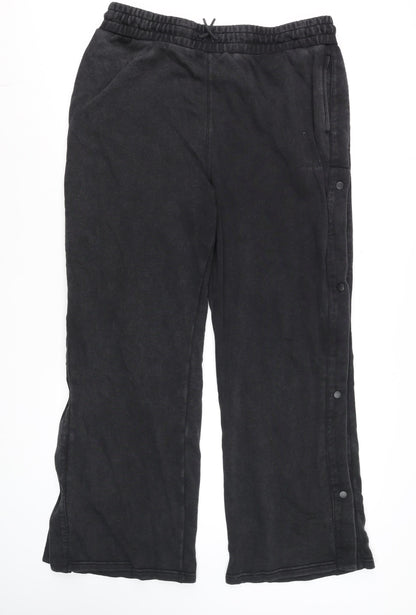 Mens UK Size XL Fletcher x Supply & Demand Regular Fit Track Pants Black Trouser