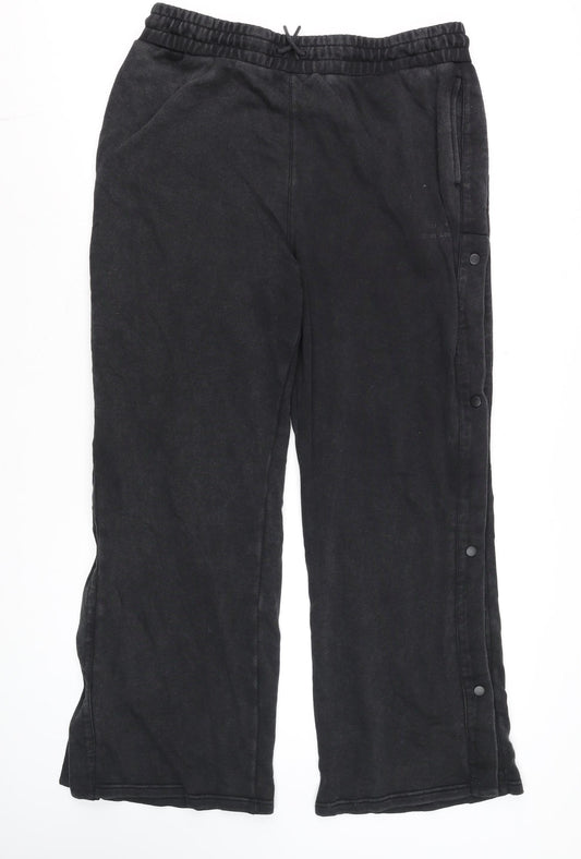 Mens UK Size XL Fletcher x Supply & Demand Regular Fit Track Pants Black Trouser