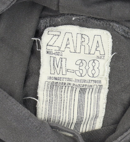 Mens UK Size M Zara Green Pullover Hoodie