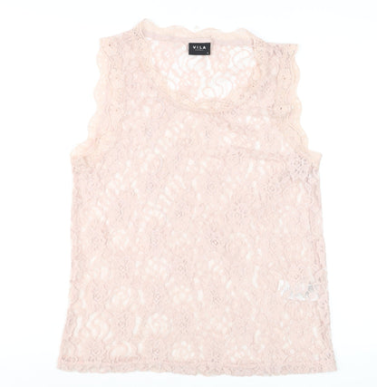 Womens UK Size XL VILA Beige Camisole Tank