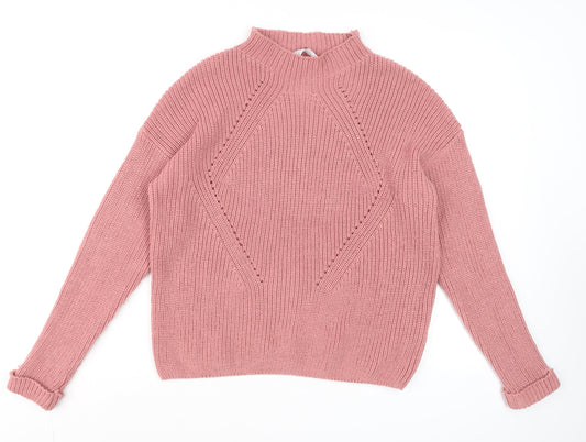 Womens UK Size L Primark Pink Pullover Jumper