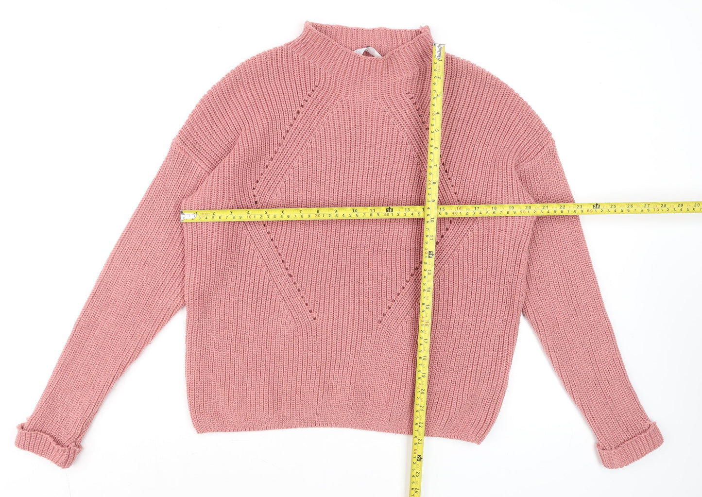 Womens UK Size L Primark Pink Pullover Jumper