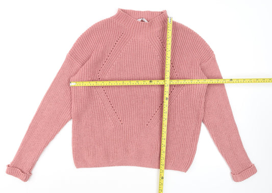 Womens UK Size L Primark Pink Pullover Jumper