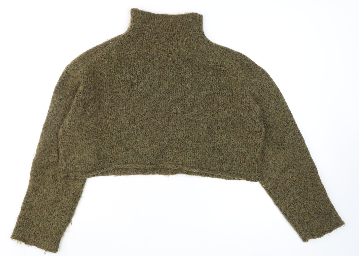 Womens UK Size S Zara Green Pullover Jumper