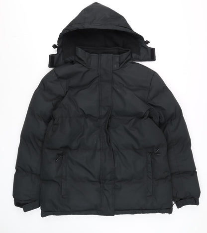 Womens UK Size 14 Mountain Warehouse Black Puffer Jacket