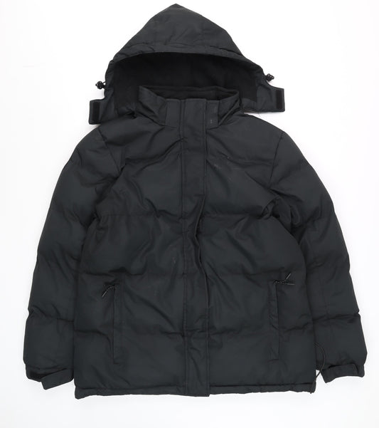 Womens UK Size 14 Mountain Warehouse Black Puffer Jacket