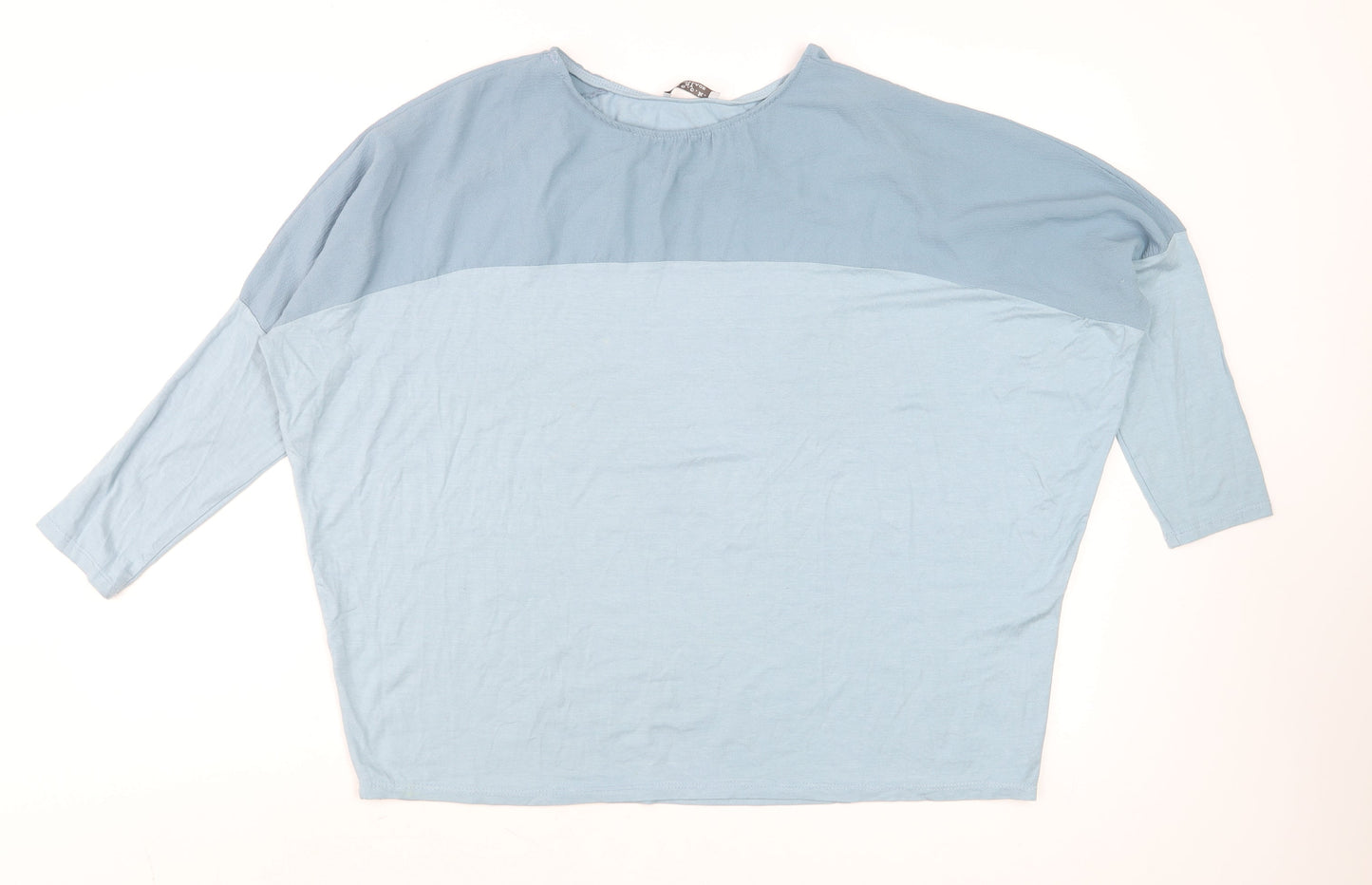 Womens UK Size L d.e.c.k. by Decollage Blue Basic T-Shirt
