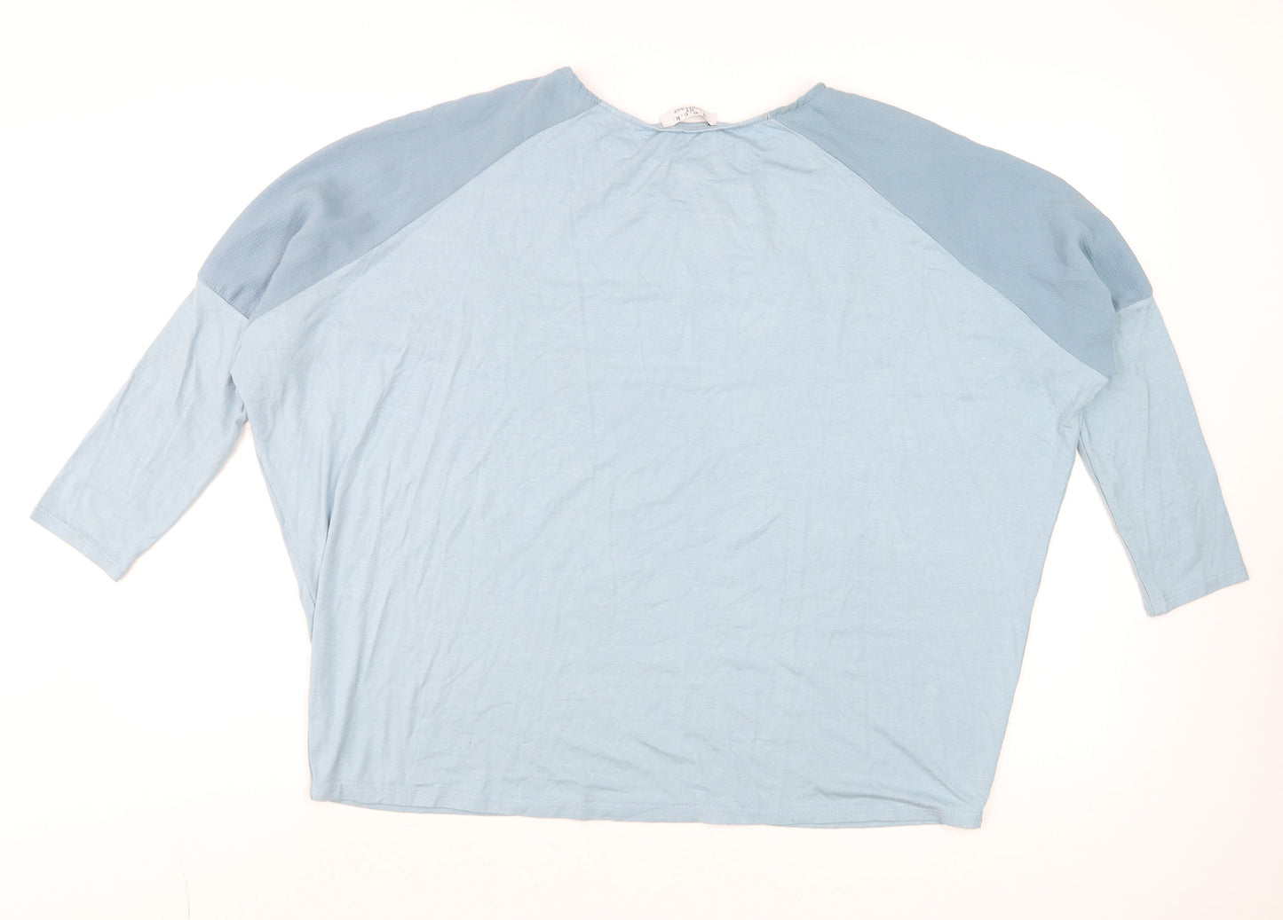 Womens UK Size L d.e.c.k. by Decollage Blue Basic T-Shirt