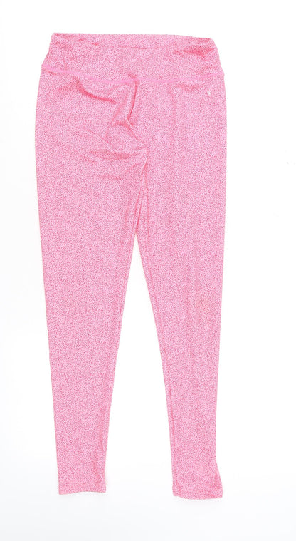 Womens UK Size M Leigh Tucker Willow Regular Fit Leggings Pink Leggings