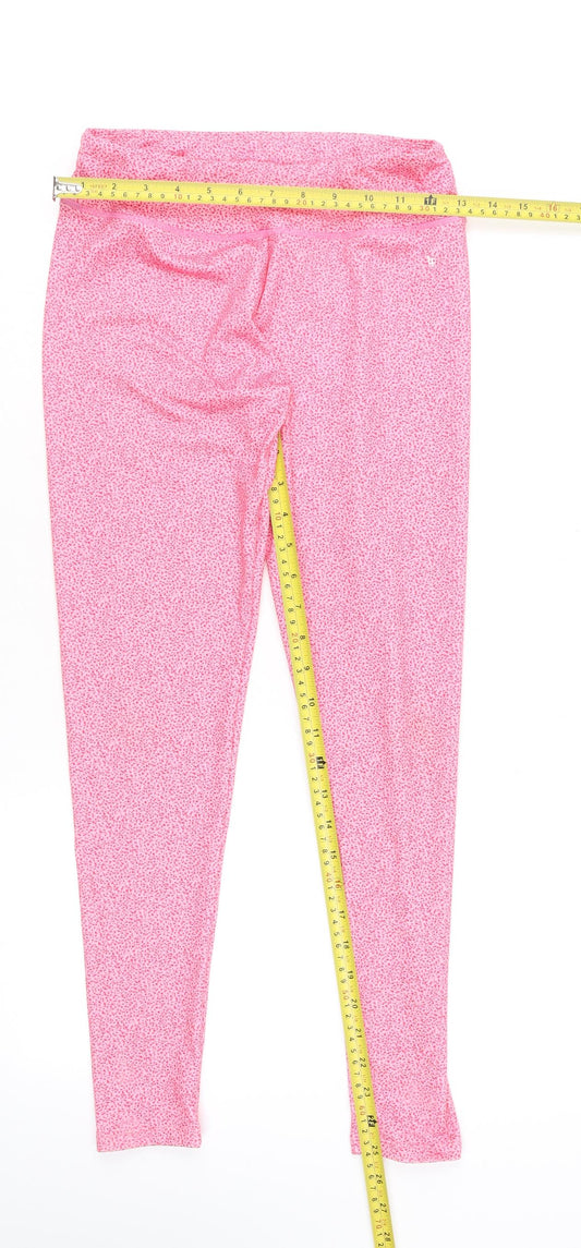 Womens UK Size M Leigh Tucker Willow Regular Fit Leggings Pink Leggings