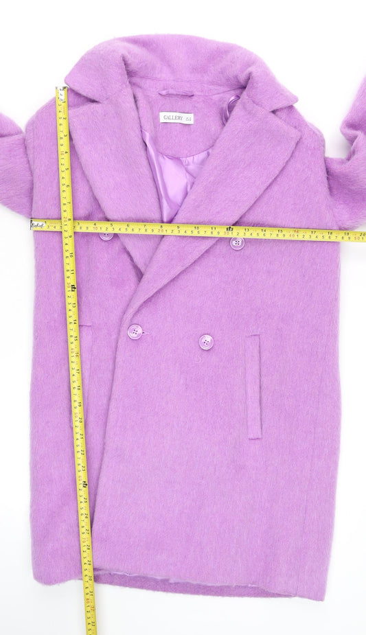 Womens UK Size 10 Gallery Purple Overcoat