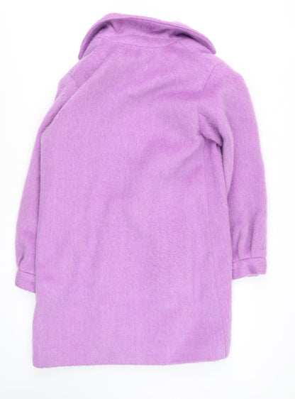 Womens UK Size 10 Gallery Purple Overcoat