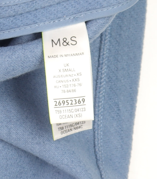 Womens UK Size XS Marks and Spencer Blue Overcoat