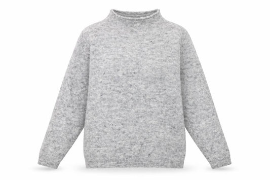 Womens UK Size L Fransa Grey Pullover Jumper