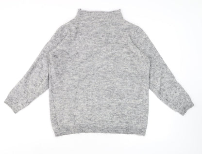 Womens UK Size L Fransa Grey Pullover Jumper