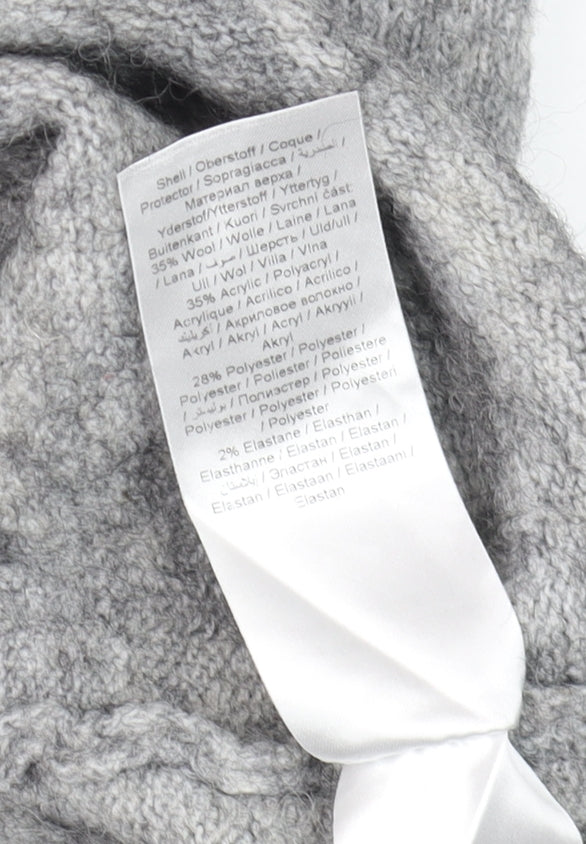 Womens UK Size L Fransa Grey Pullover Jumper