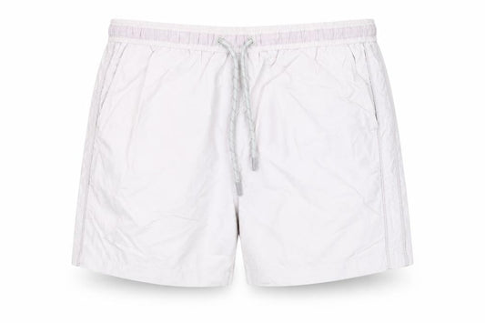 Front view of River Island Men’s Beige Swim Shorts L Elastic Waist Quick Dry