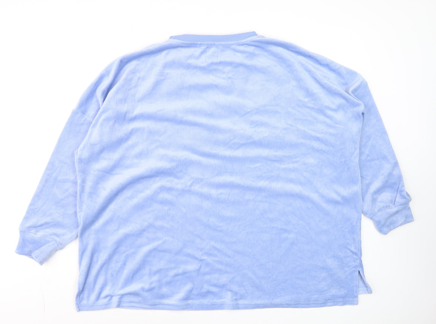 Womens UK Size L Primark Blue Pullover Sweatshirt