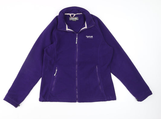 Womens UK Size 16 Regatta Purple Full Zip Sweatshirt