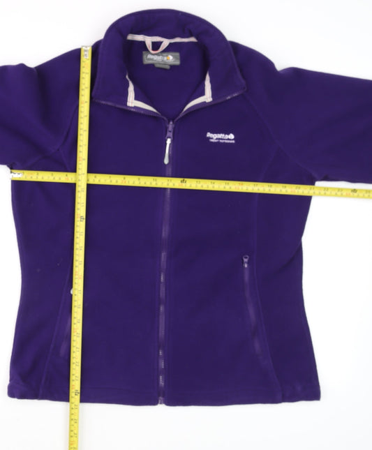 Womens UK Size 16 Regatta Purple Full Zip Sweatshirt
