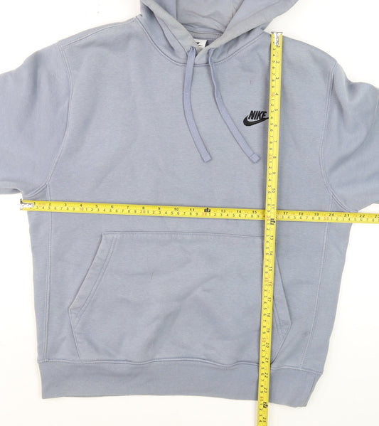 Mens UK Size S Nike Blue Pullover Hoodie