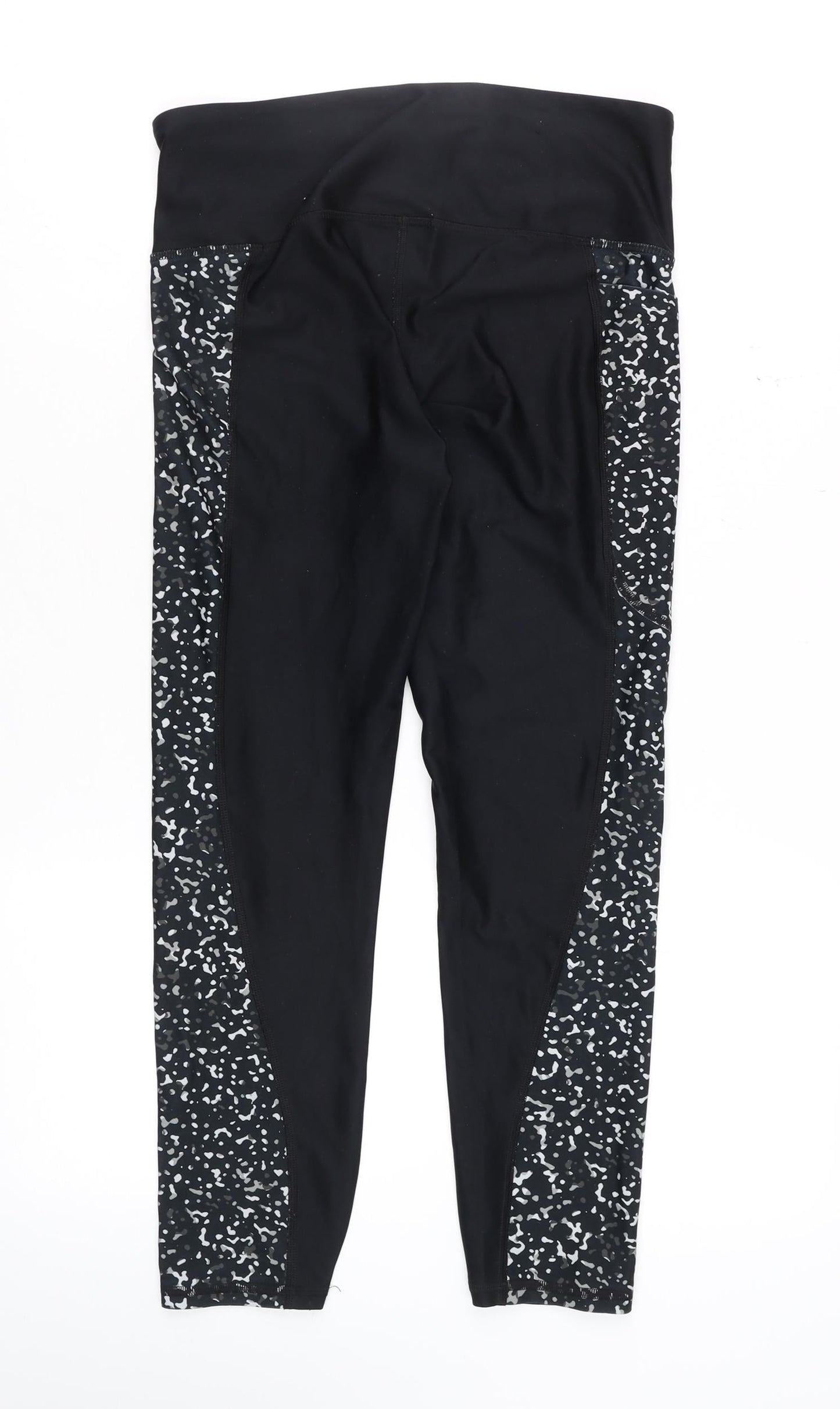 Womens UK Size M Under armour Slim Fit Compression Black Leggings