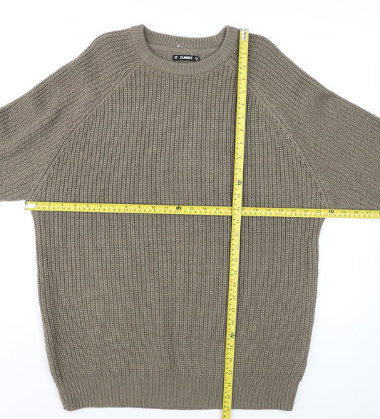 Mens UK Size XL Dunnes Beige Pullover Jumper