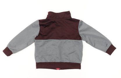 Nike Unisex Baby Grey Track Jacket 18 Months Colourblock Zip-Up