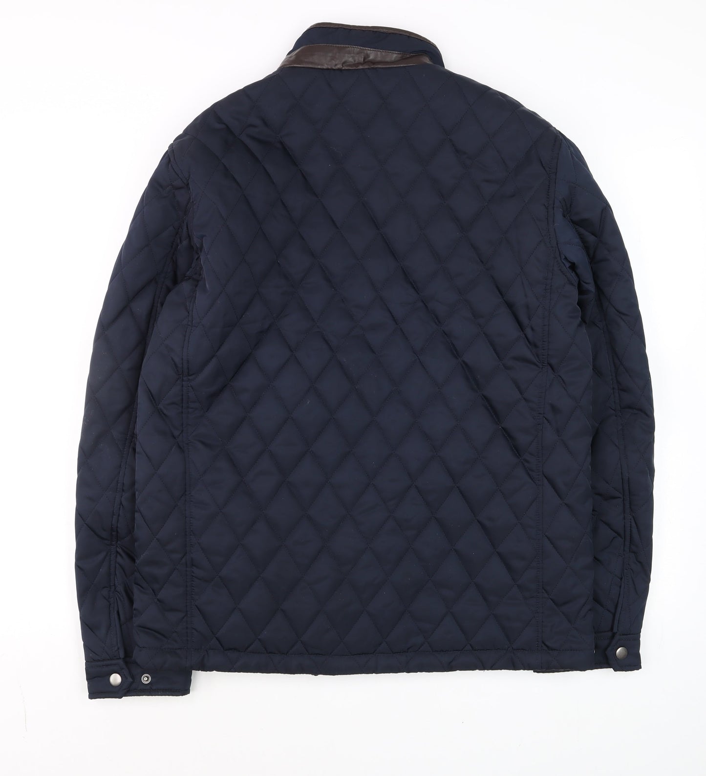 Mens UK Size M Dunnes Stores Blue Quilted Coat