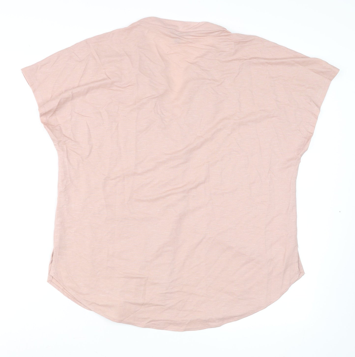 Womens UK Size 10 Cortefiel Pink Basic Blouse