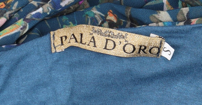 Womens UK Size S Pala D’Oro Blue Tunic Blouse