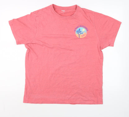 Mens UK Size M Dunnes Stores Pink  T-Shirt