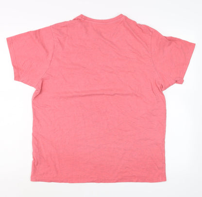 Mens UK Size M Dunnes Stores Pink  T-Shirt