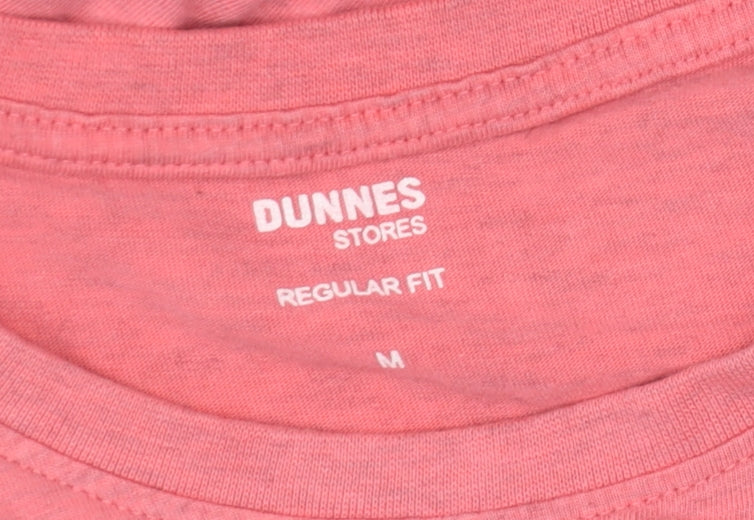 Mens UK Size M Dunnes Stores Pink  T-Shirt