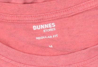 Mens UK Size M Dunnes Stores Pink  T-Shirt
