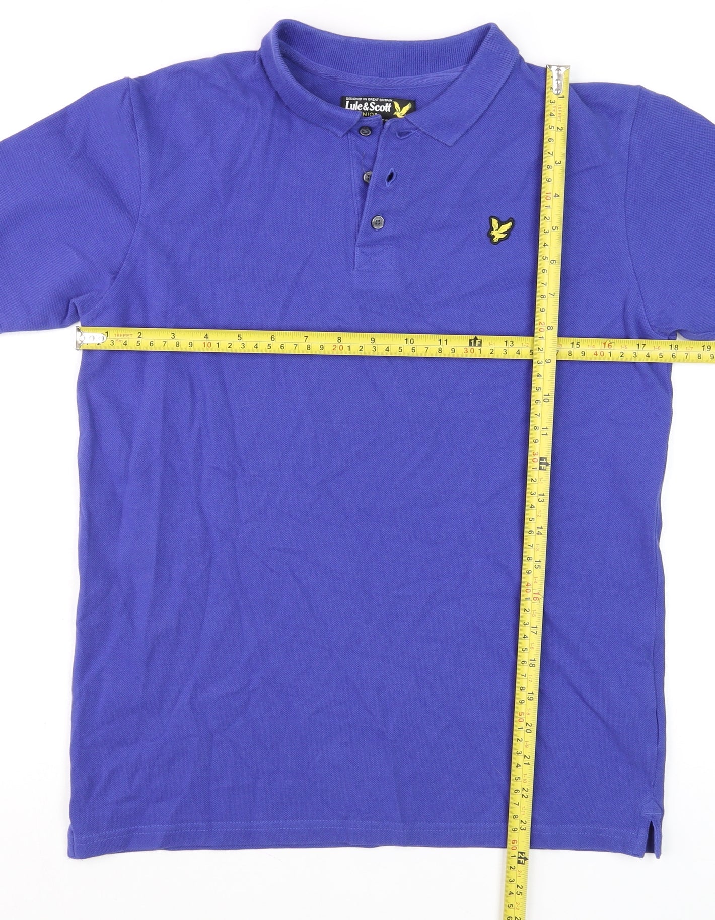 Teens UK Size 14 Lyle & Scott 100% Cotton Polo Shirt