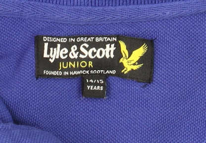 Teens UK Size 14 Lyle & Scott 100% Cotton Polo Shirt