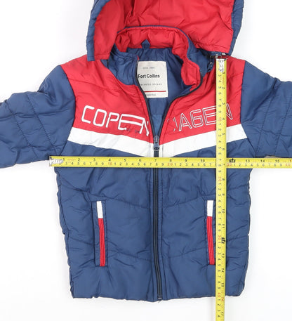 Boys UK Size 2-3 Years Fort Collins Blue Puffer Jacket