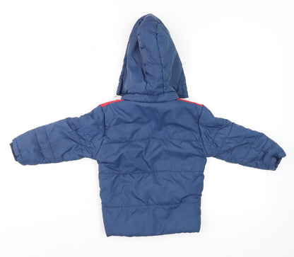 Boys UK Size 2-3 Years Fort Collins Blue Puffer Jacket