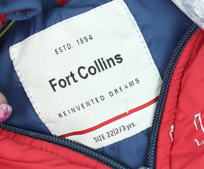 Boys UK Size 2-3 Years Fort Collins Blue Puffer Jacket
