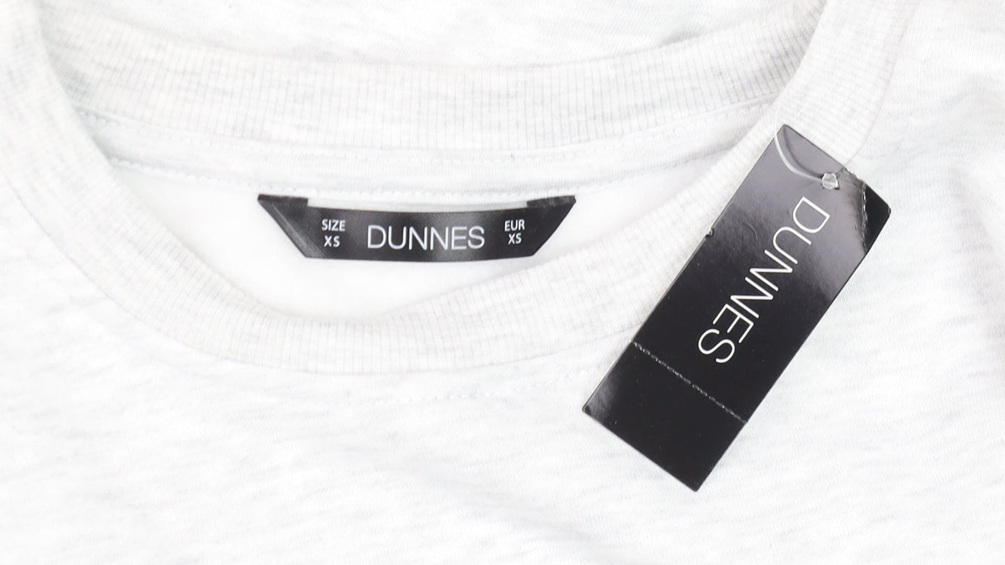 Dunnes Unisex Grey NY Graphic Sweatshirt XS Regular Fit