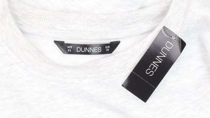 Dunnes Unisex Grey NY Graphic Sweatshirt XS Regular Fit