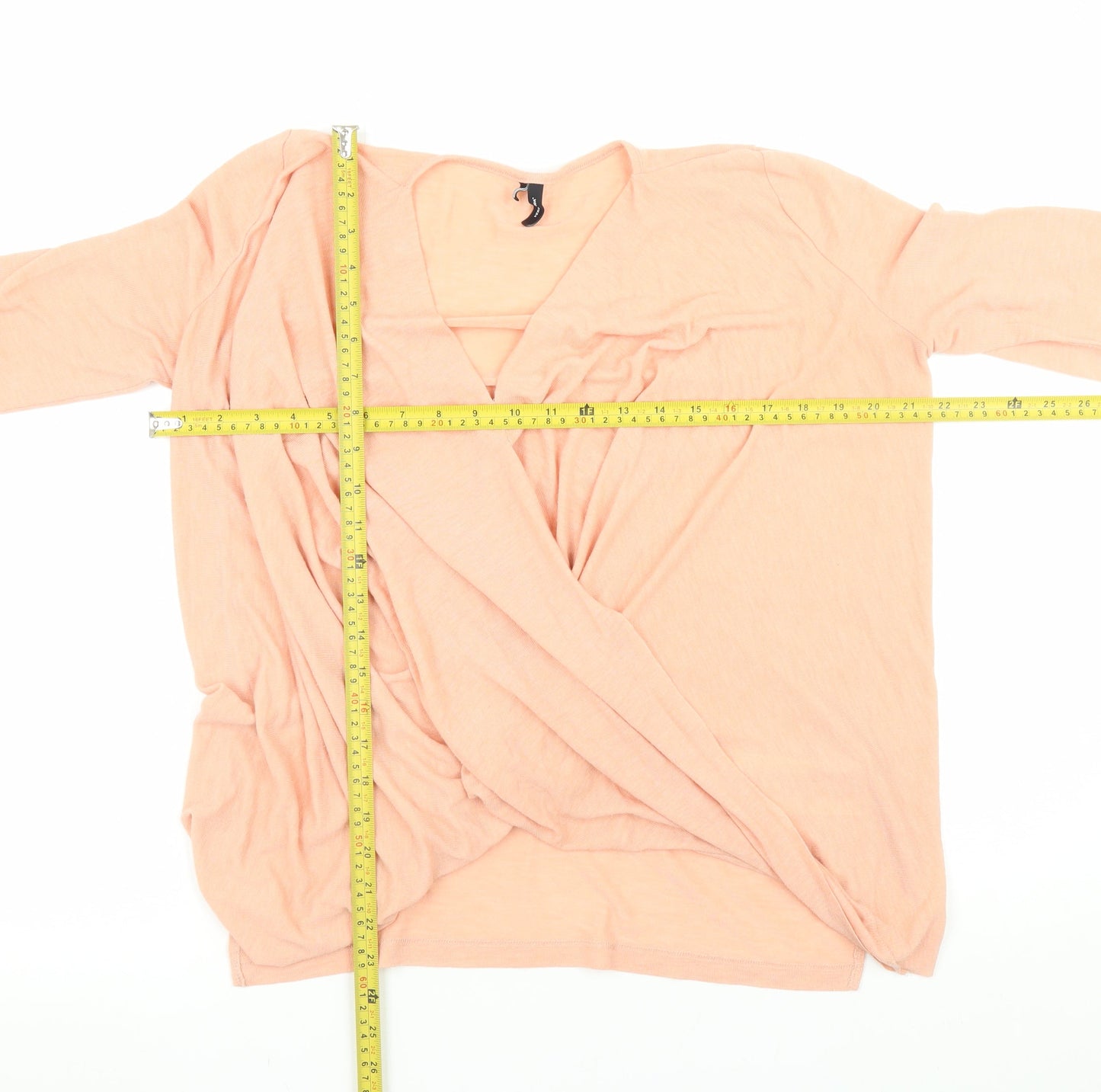 Womens UK Size S VERO MODA Pink Wrap Jumper
